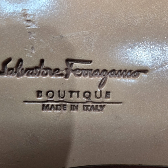SALVATORE FERRAGAMO | BOUTIQUE | LADIES | BROWN  PUMPS | SHOES | HEELS SIZE 11 B - Picture 7 of 10